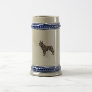 Chope À Bière Bière Stein de bouledogue français
