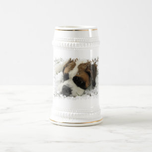 Chope À Bière Bière Stein de chien de St Bernard