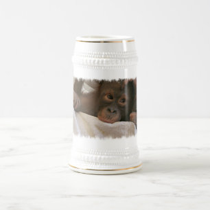 Chope À Bière Bière Stein de chimpanzé de bébé