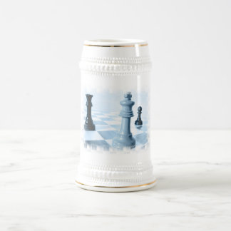 Chope À Bière Bière Stein de conception d'échecs