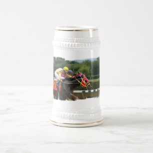 Chope À Bière Bière Stein de finition de course de cheval