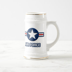 Chope À Bière Bière Stein de logo de l'Armée de l'Air