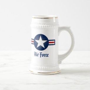 Chope À Bière Bière Stein de logo de l'Armée de l'Air