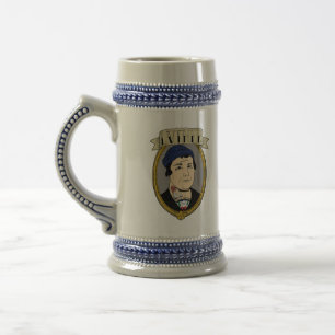 Chope À Bière Bière Stein de Martin Luther de hippie