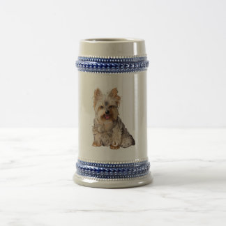 Chope À Bière Bière Stein de Yorkshire Terrier Yorkie