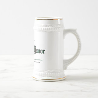 Chope À Bière Bière Stein du logo w/Text de DRM Ankh