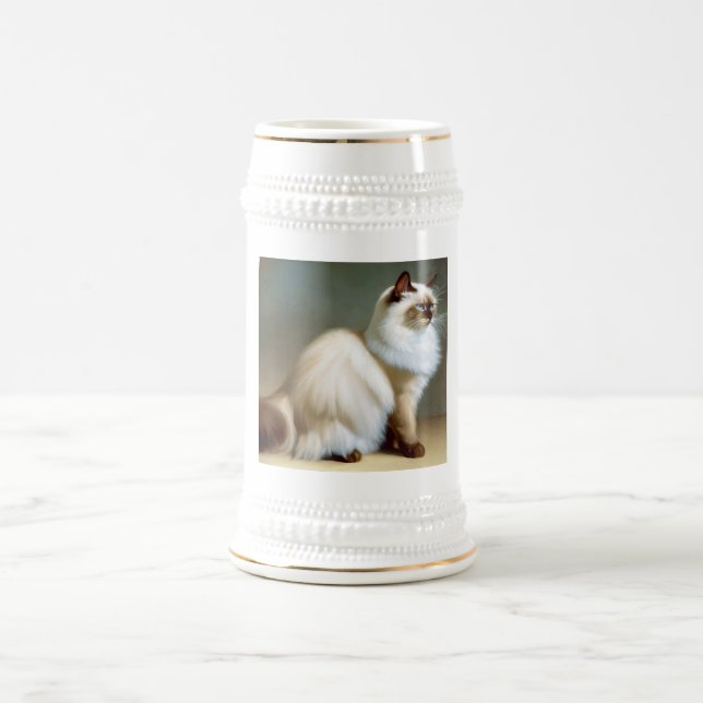 Chope À Bière Birman Cat (Centre)
