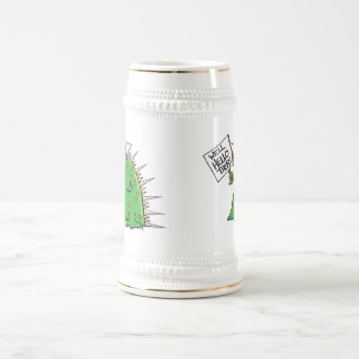 Chope À Bière Blanc et or de Greep Stein