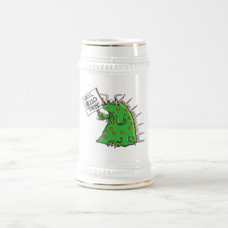 Chope À Bière Blanc et or de Greep Stein