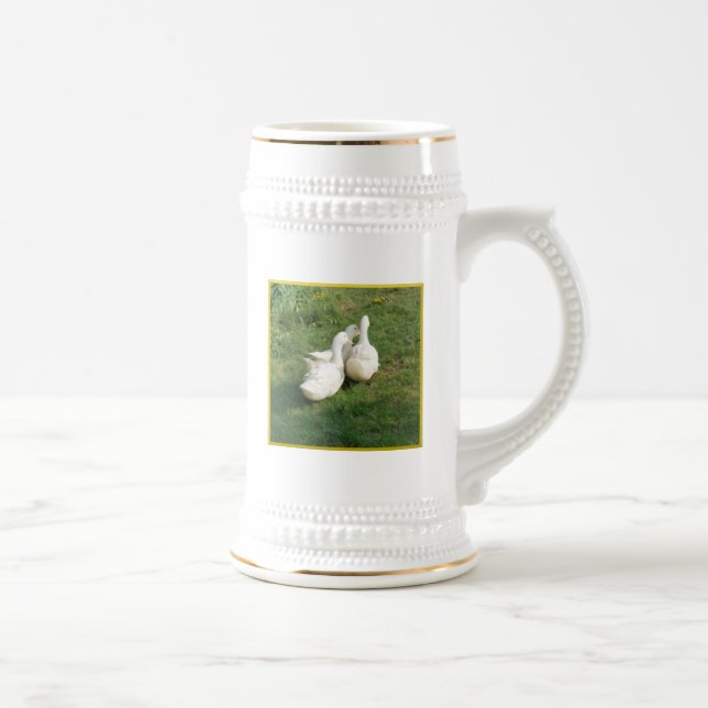Chope À Bière Blancs Stein (Droite)