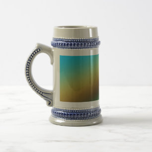 Chope À Bière Blue green rainbow abstract texture pattern art  t