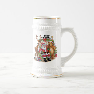 Chope À Bière Bonne famille Père Noël