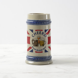 Chope À Bière Bravo GRANDE-BRETAGNE Cartoon Personnalisé Union J