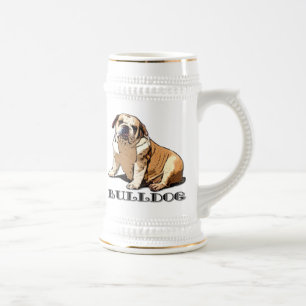 Chope À Bière Bulldog Beer stein anglais