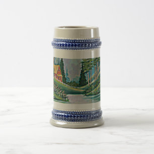 Chope À Bière Cabine par la peinture à l'huile de ruisseau