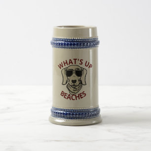 Chope À Bière Cadeau de bière personnalisable, drôle What's Up B