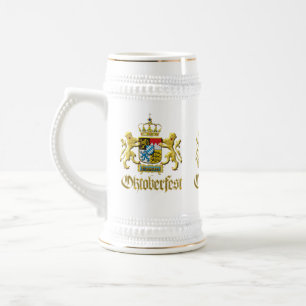 Chope À Bière Cadeau de célébration dorée de l'Oktoberfest de Ba