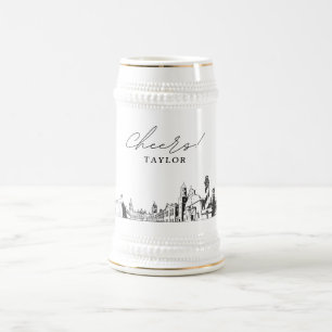 Chope À Bière Cadeau de la fête de la mariée St Augustine person