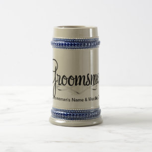 Chope À Bière Cadeau de mariage de Groomsman