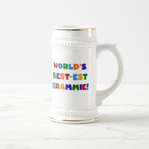 Chope À Bière Cadeaux du Meilleur-est Grammie du monde lumineux