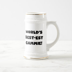 Chope À Bière Cadeaux noirs et blancs du Meilleur-est Gammie du