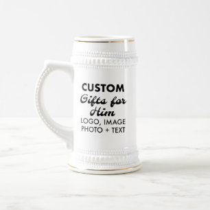 Chope À Bière Cadeaux personnalisés pour lui Bière blanche Stein