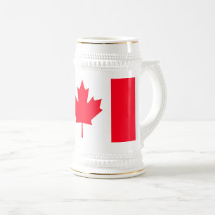Chope À Bière CANADA. Drapeau canadien. Patriotique.