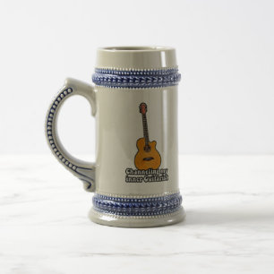 Chope À Bière Canalisation de mon guitariste intérieur. vintage