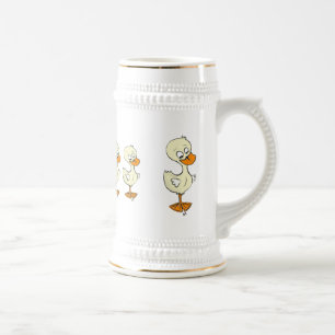 Chope À Bière Canards dans une rangée