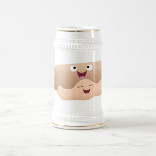 Chope À Bière Caricature à pâte molle et à pâte molle