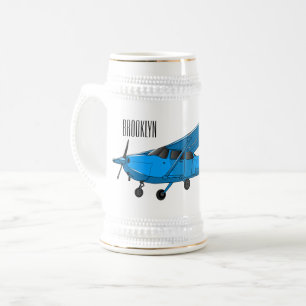 Chope À Bière Caricature d'avion à voilure fixe