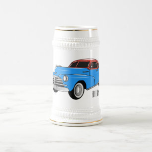 Chope À Bière Caricature de voiture classique 1948
