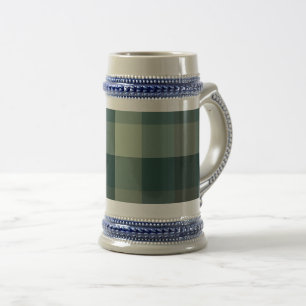 Chope À Bière Carreaux Vichy Vert Design