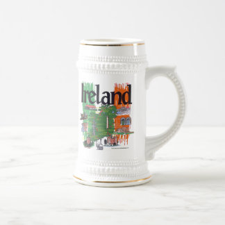 Chope À Bière carte de l'Irlande