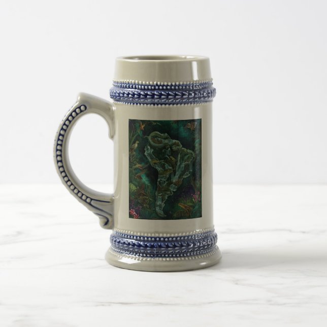 Chope À Bière Carte fantastique de la faune de la jungle d'Améri (Gauche)
