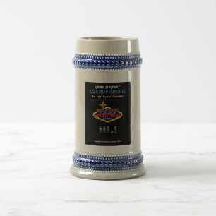 Chope À Bière CGE risque le gris de Stein de bière d'étiquette