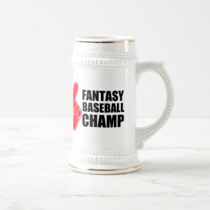 Chope À Bière Champion de base-ball d'imaginaire