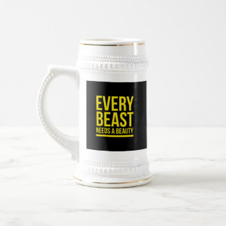 Chope À Bière Chaque bête a besoin d'un jaune de beauté