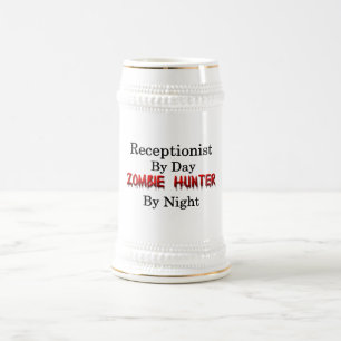 Chope À Bière Chasseur de réceptionniste/zombi