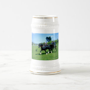 Chope À Bière Cheval noir et piège