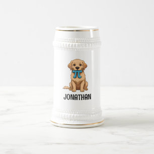 Chope À Bière Chien De Jour Personnalisé Avec Symbole Pi   Joyeu