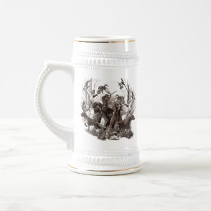 Chope À Bière Chiens de chasse, saison de chasse Bière Stein