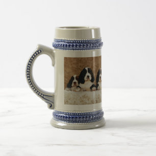 Chope À Bière Chiots d'épagneul de springer anglais