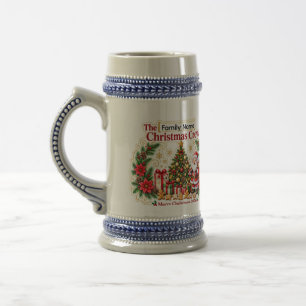 Chope À Bière Chope de bière personnalisée pour Noël en famille