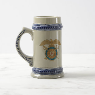 Chope À Bière Cimier-maître Crest Nom logistique de l'Armée Do