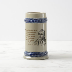 Chope À Bière Citation De Martin Luther Sur Les Boissons De Bièr