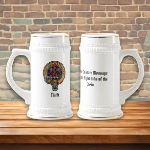 Chope À Bière Clan Clark Crest