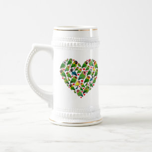 Chope À Bière Coeur des perruches