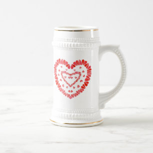 Chope À Bière COEURS SUCRÉS Stein