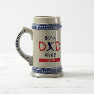 Chope À Bière Cool moderne baseball meilleur papa jamais Fête de
